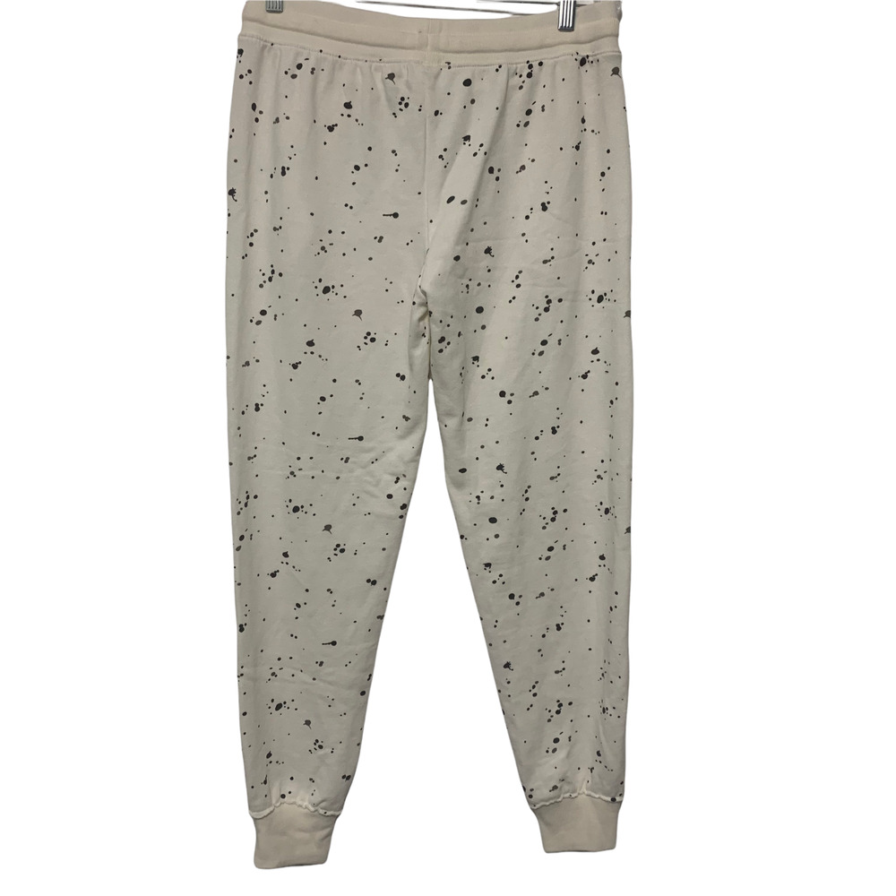 Alternative Apparel 80s White Black Paint Splatter High Rise Joggers‎ Medium New - Picture 5 of 8